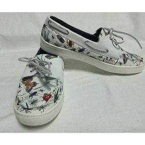 Boat Shoes Loudmouth Big Bugs Sailor White - colorful US Men's 10 1\2